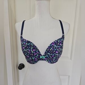Victoria's Secret Demi-Cup Star Print Bra